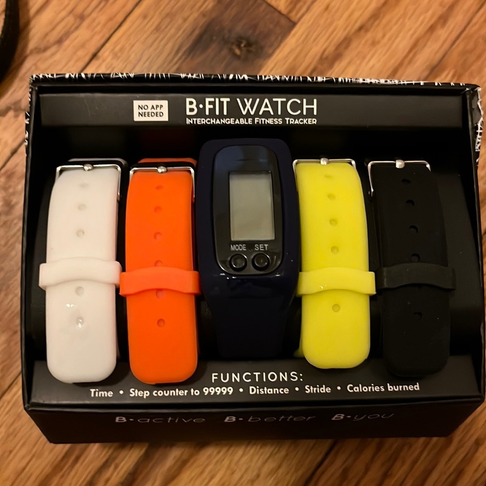 B- Fit watch interchangeable fitness tracker- with different bands